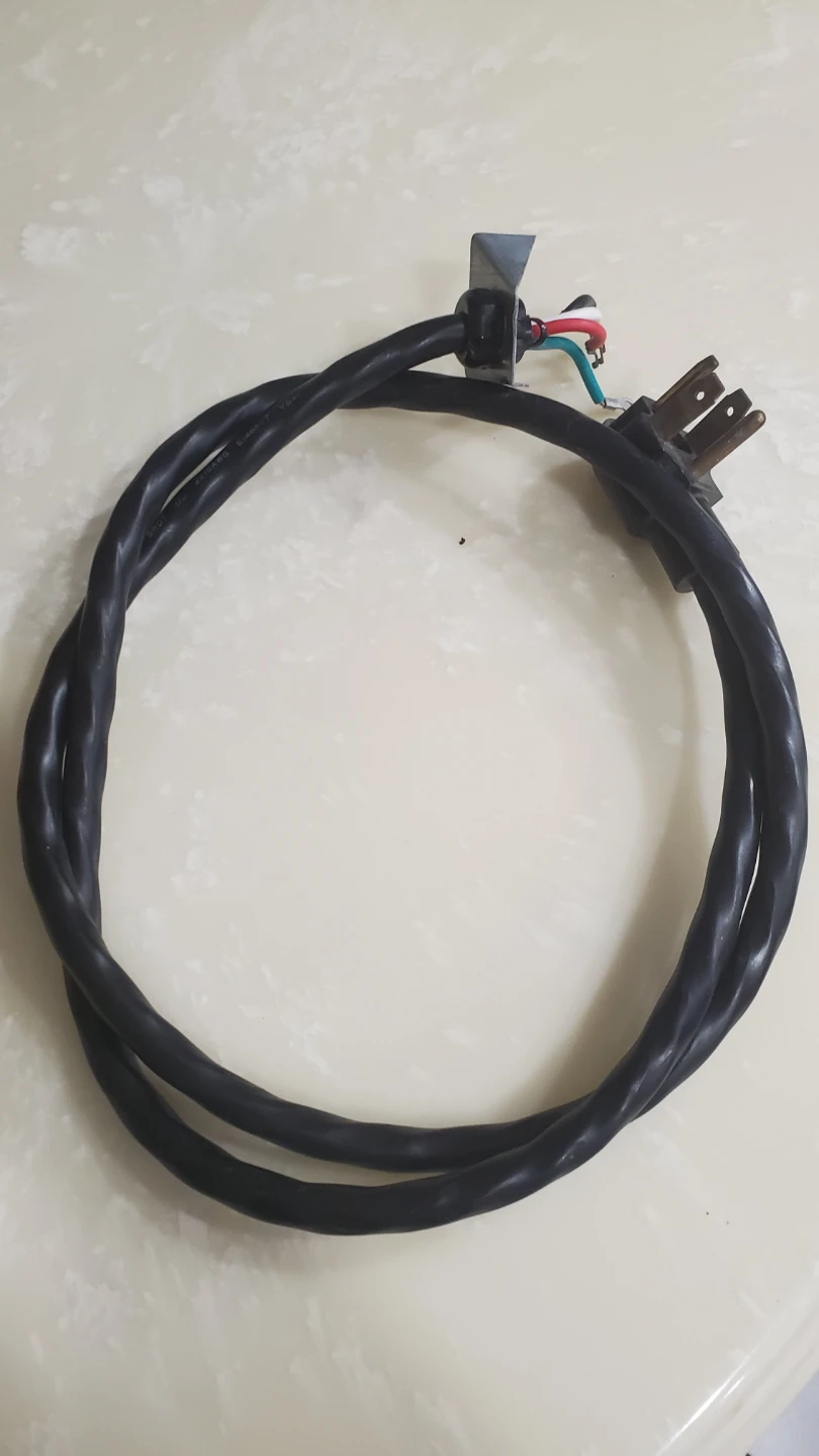 Power cord for 220 voltage dryer plug.