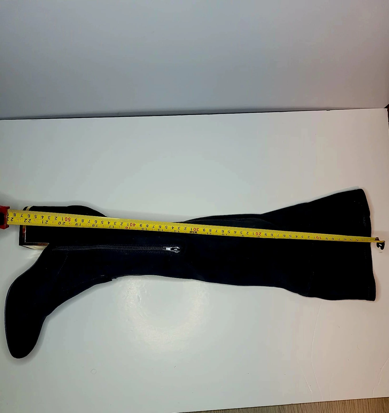 Black Suede Over-the-Knee Boots - photo 4