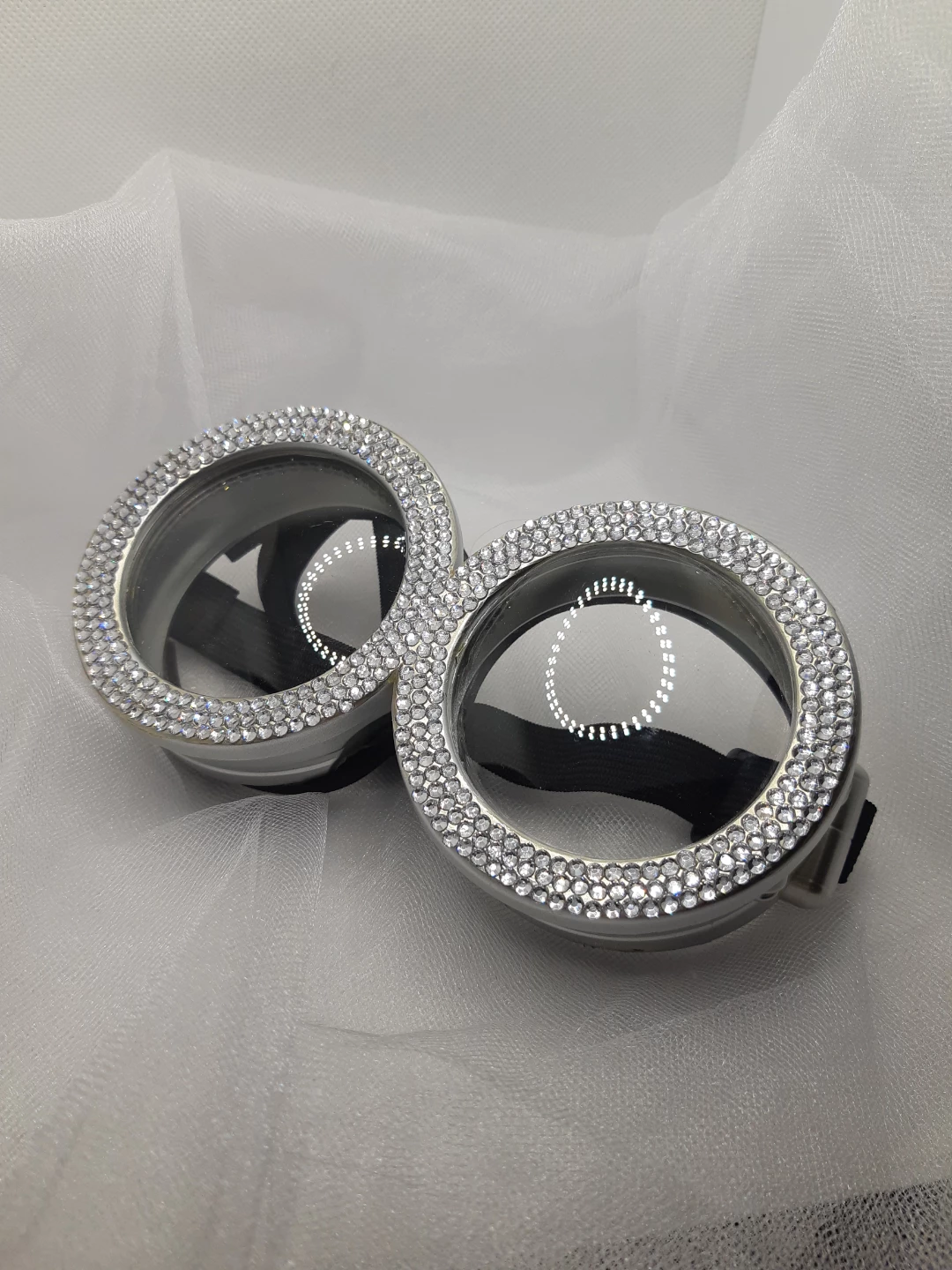 Adult Rhinestone Minion Goggles Halloween Accessory - photo 3