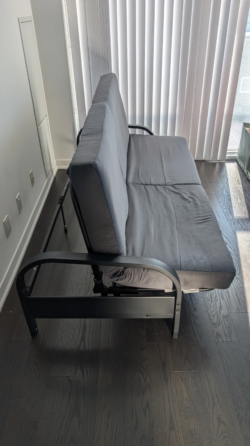 Grey Futon Sofa Bed - photo 3