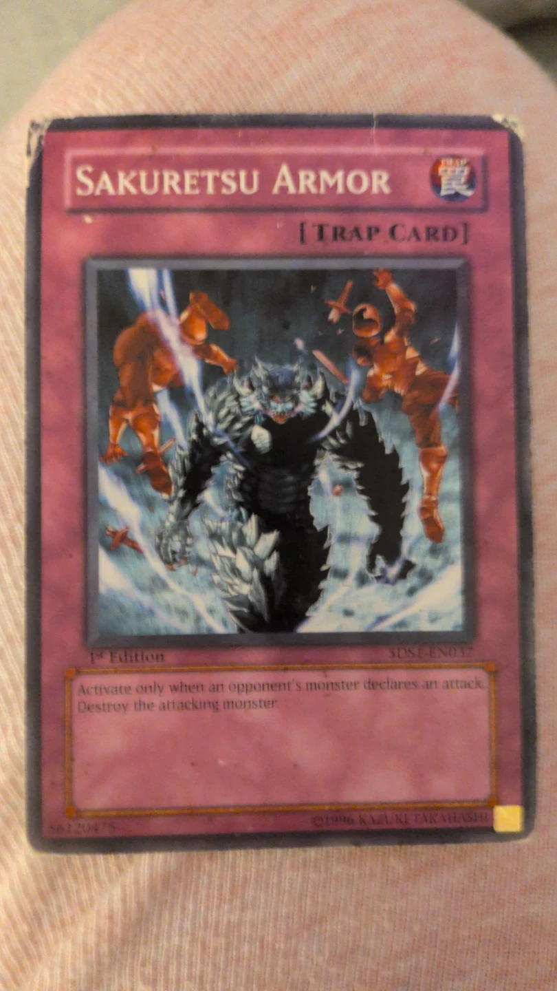 Yu-Gi-Oh! Sakuretsu Armor 1st Edition Trap Card