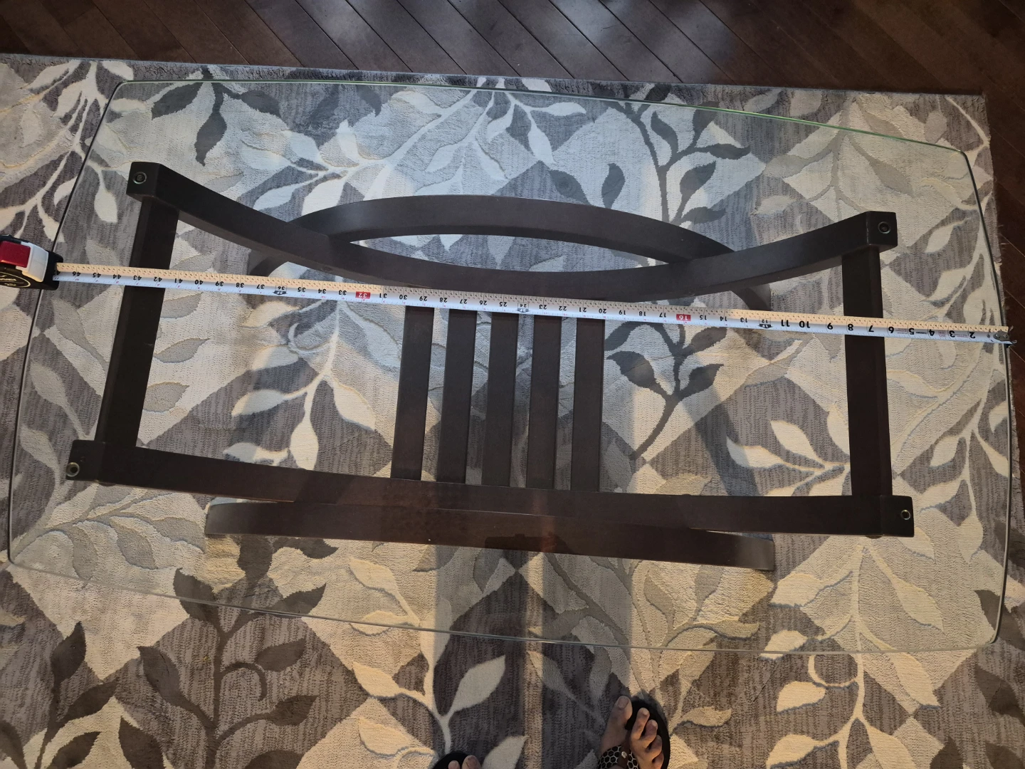 Modern 3-Pc Glass Top Set 1 Coffee Table + 2 Side Espresso Wood - photo 3