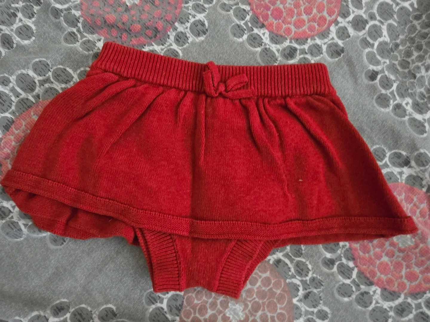 🏈Red Knit Bloomer Skirt