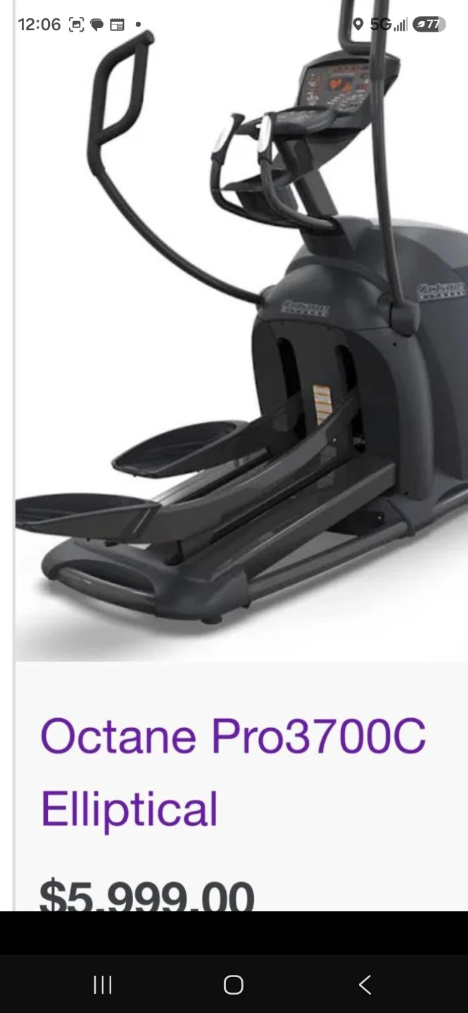 Octane Fitness Pro3700c Elliptical - photo 2