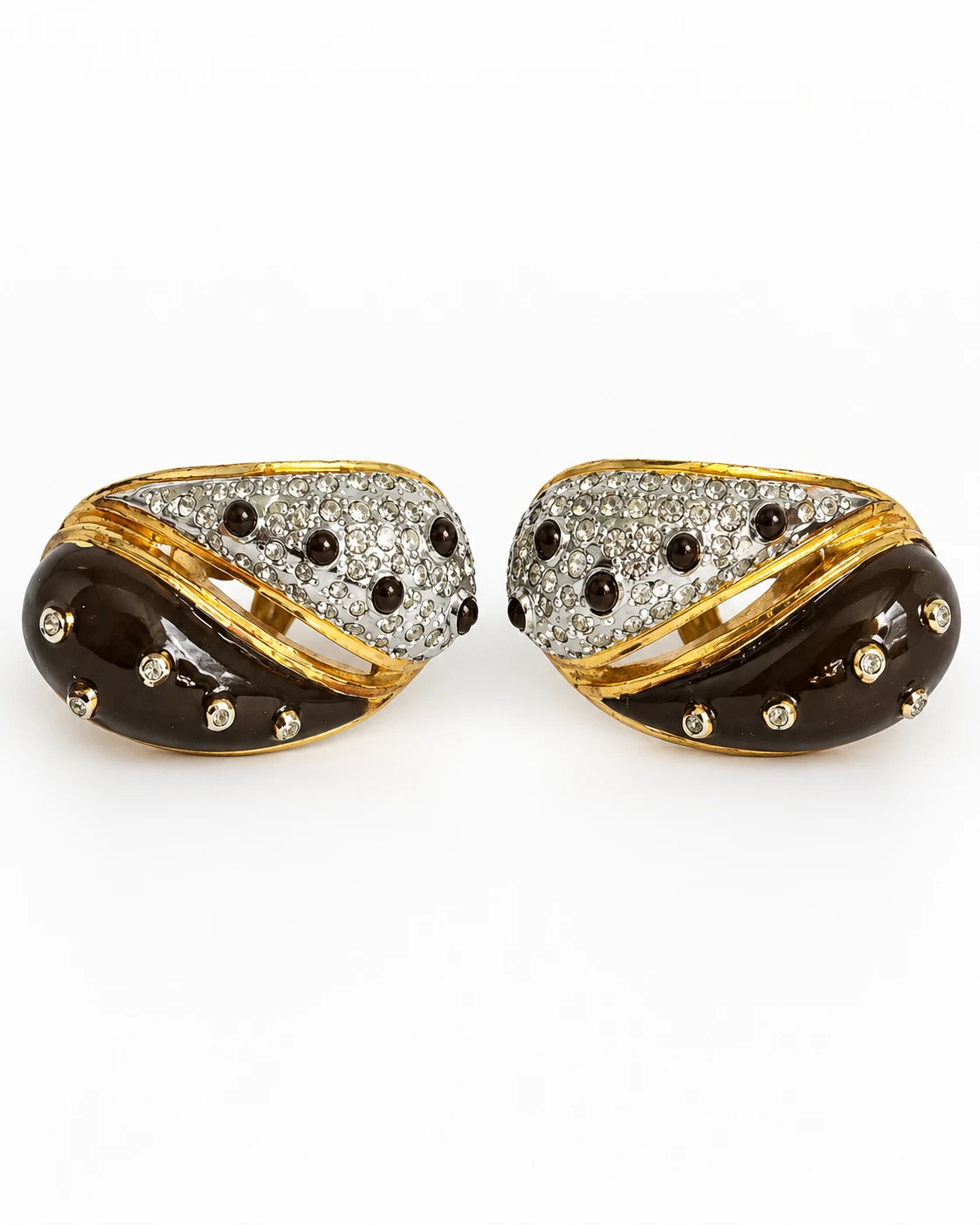 Vintage Pierre Cardin Statement Clip-On Earrings