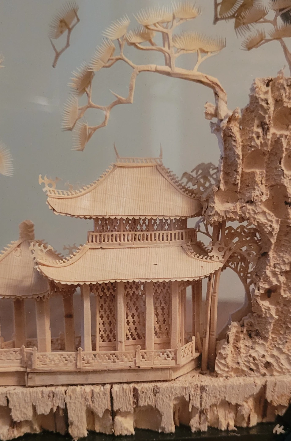 Chinese cork carving display - photo 5