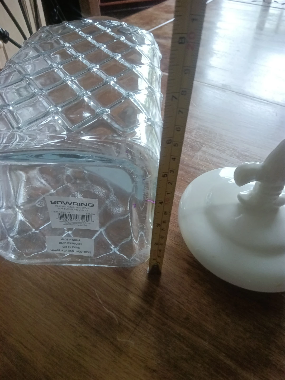 Bowring Fleur de Lis Glass Storage Jar 🏈 - photo 2