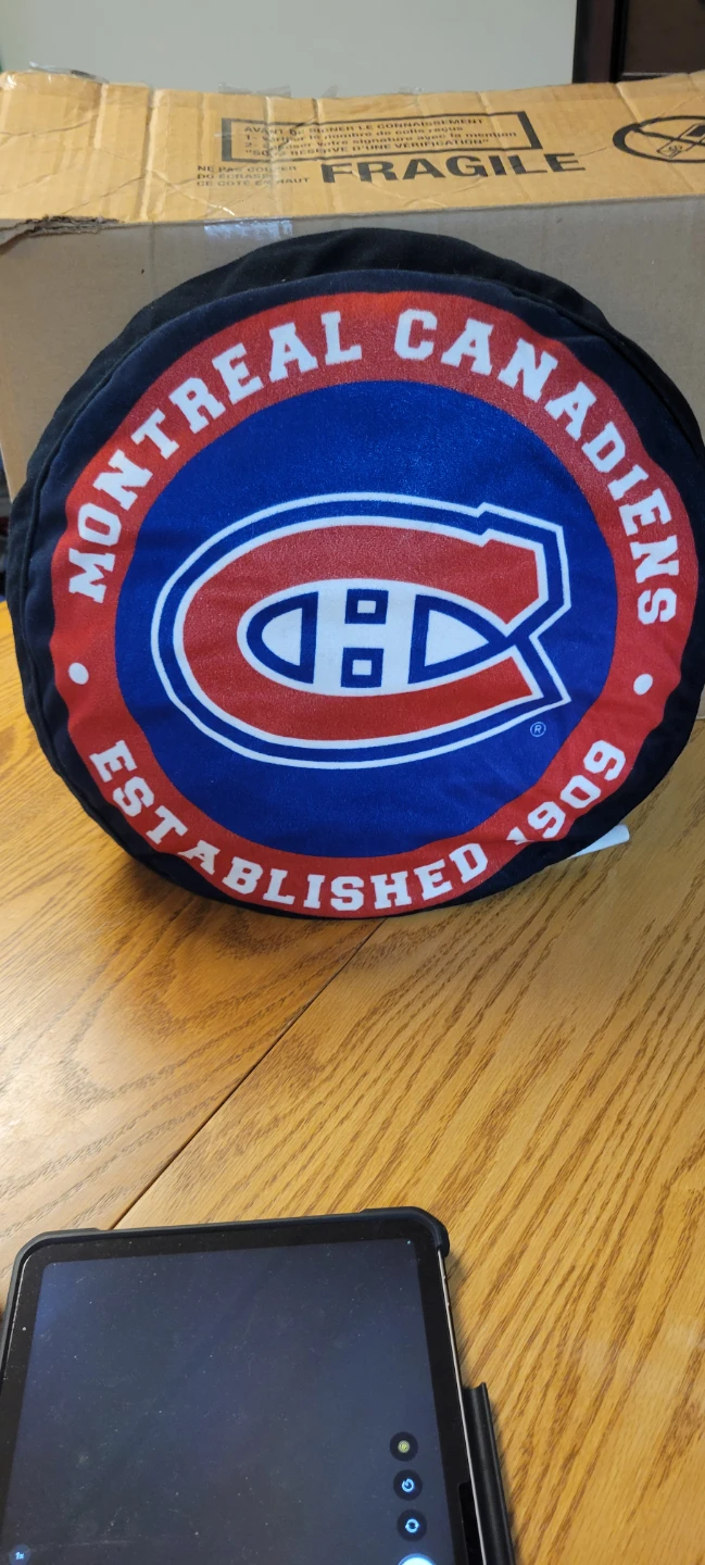 Montreal Canadiens Round Throw Pillow