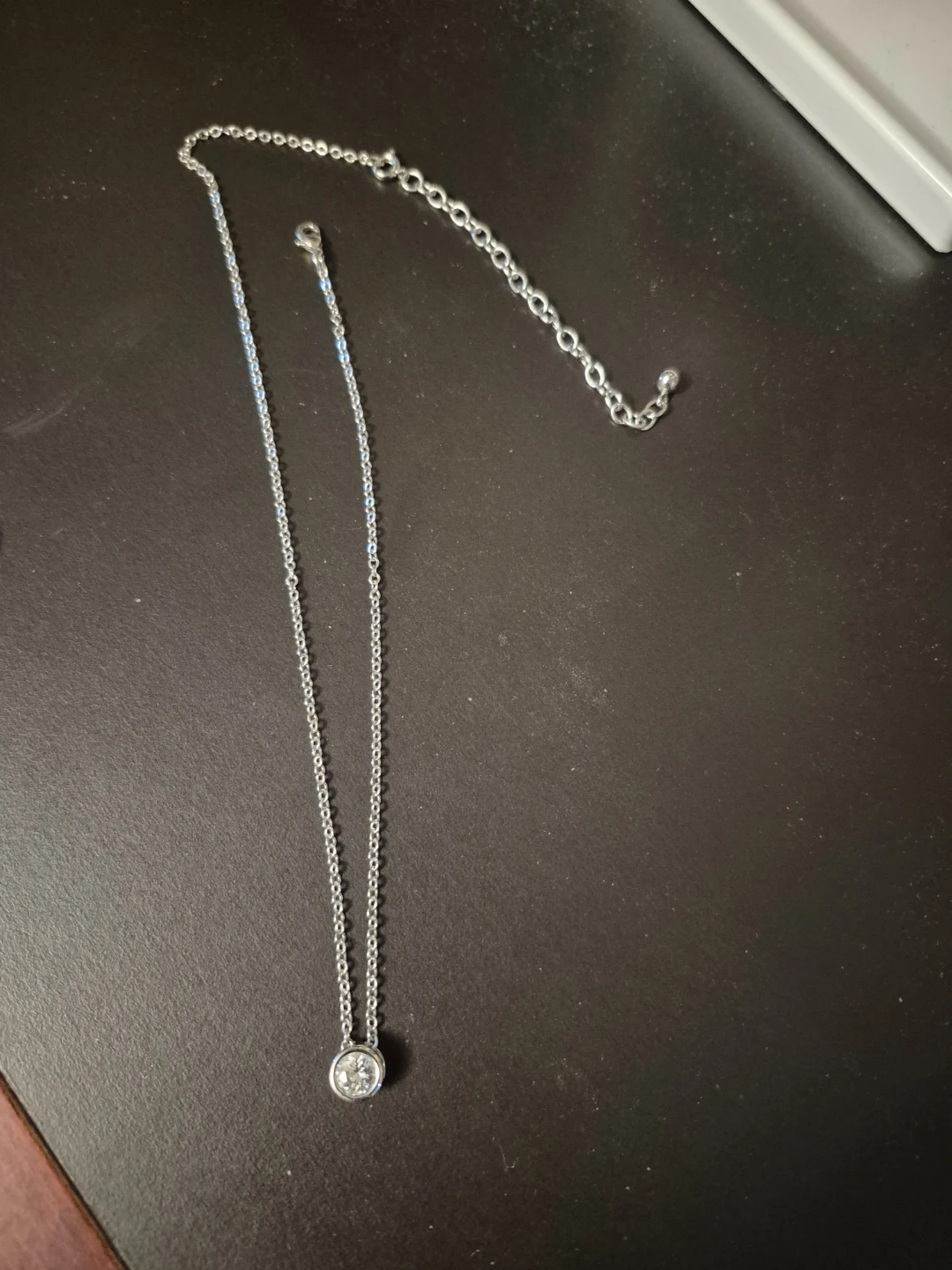 Solitaire Diamond Pendant Necklace🏈