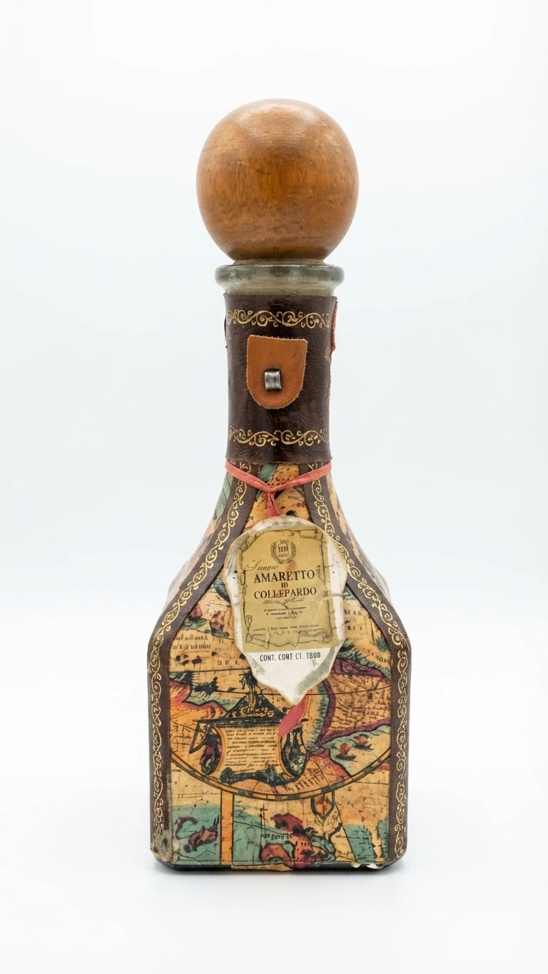 Vintage Fausto Corduri Leather Decanter
