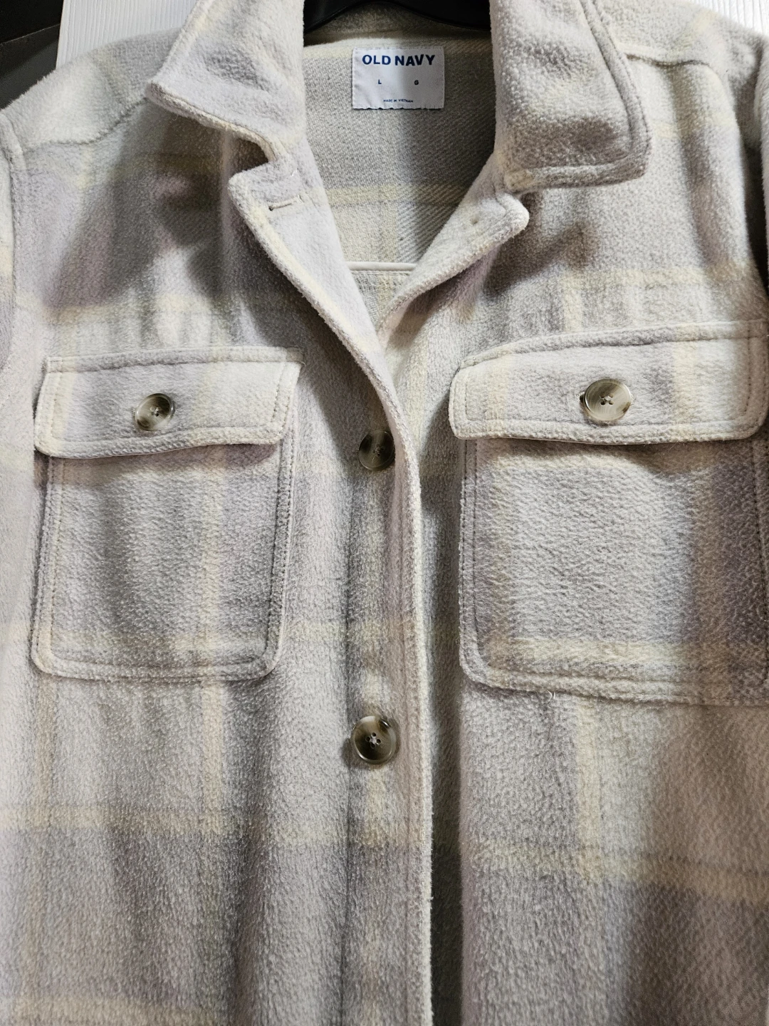 Old Navy Plaid Fleece Shacket - photo 2