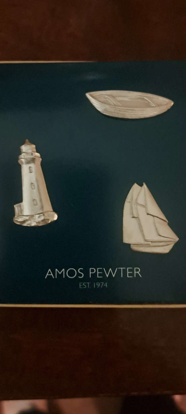 Amos Pewter Nautical themed keepsakes
