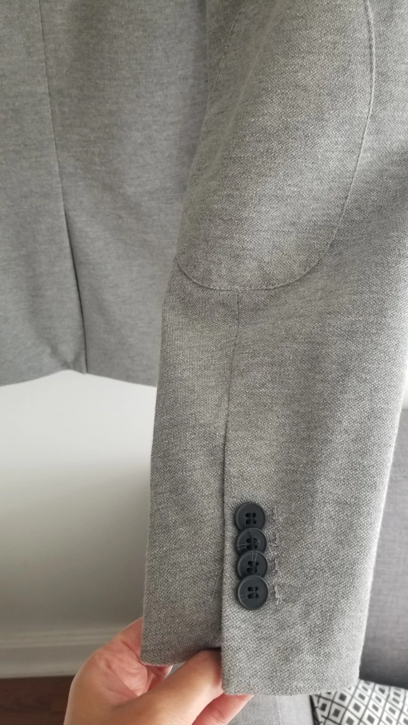 H&M Slim Fit Blazer - Grey - Size 38R - photo 4