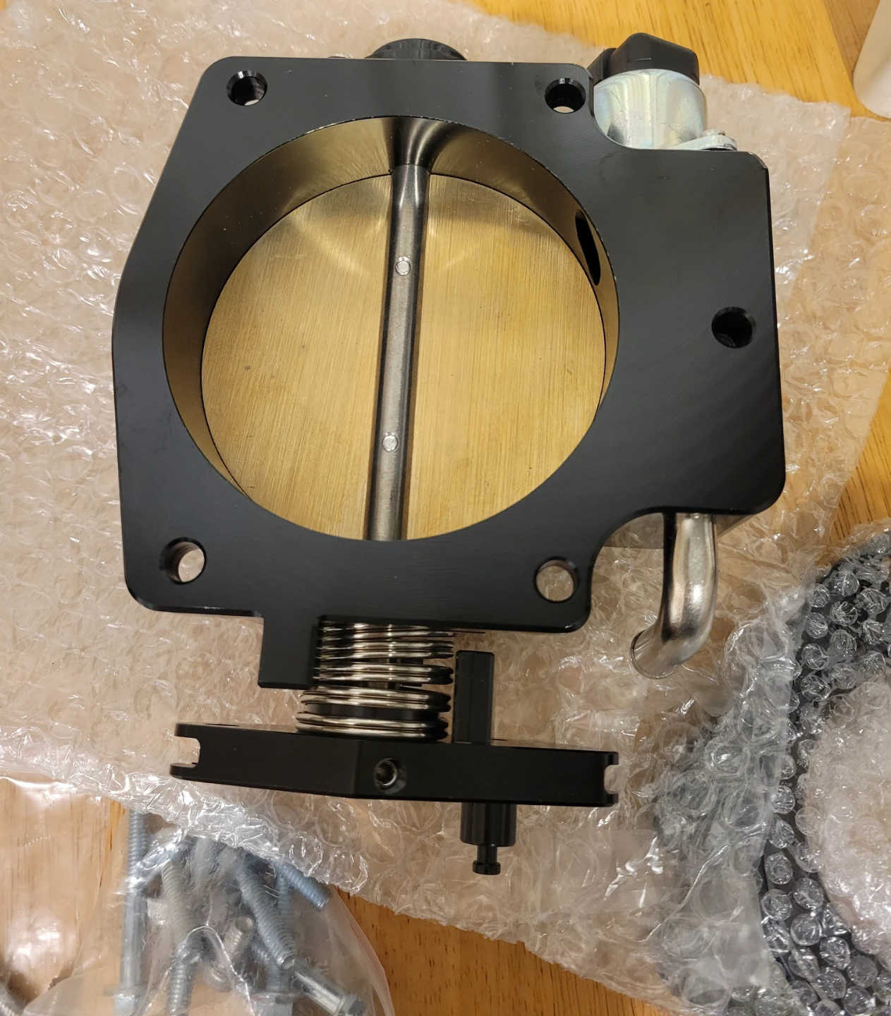 92mm Throttle Body+TPS IAC Adapter Plate Chevy GM Gen III LSX LS - photo 5