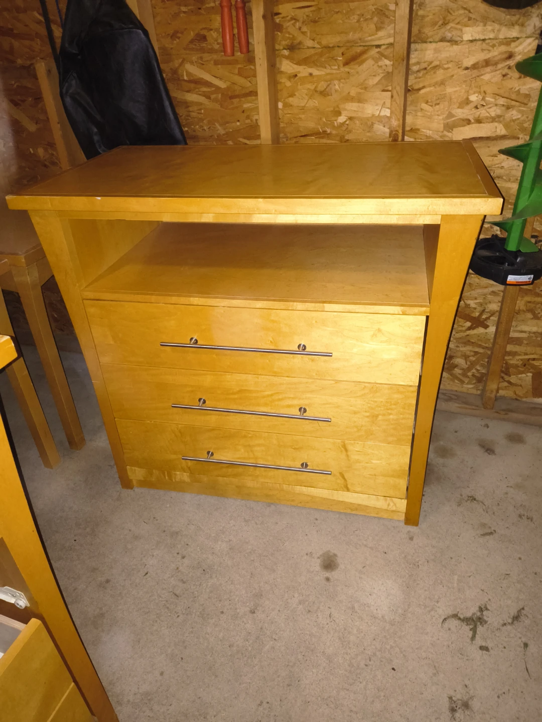 Wooden Dresser with 3 Drawers