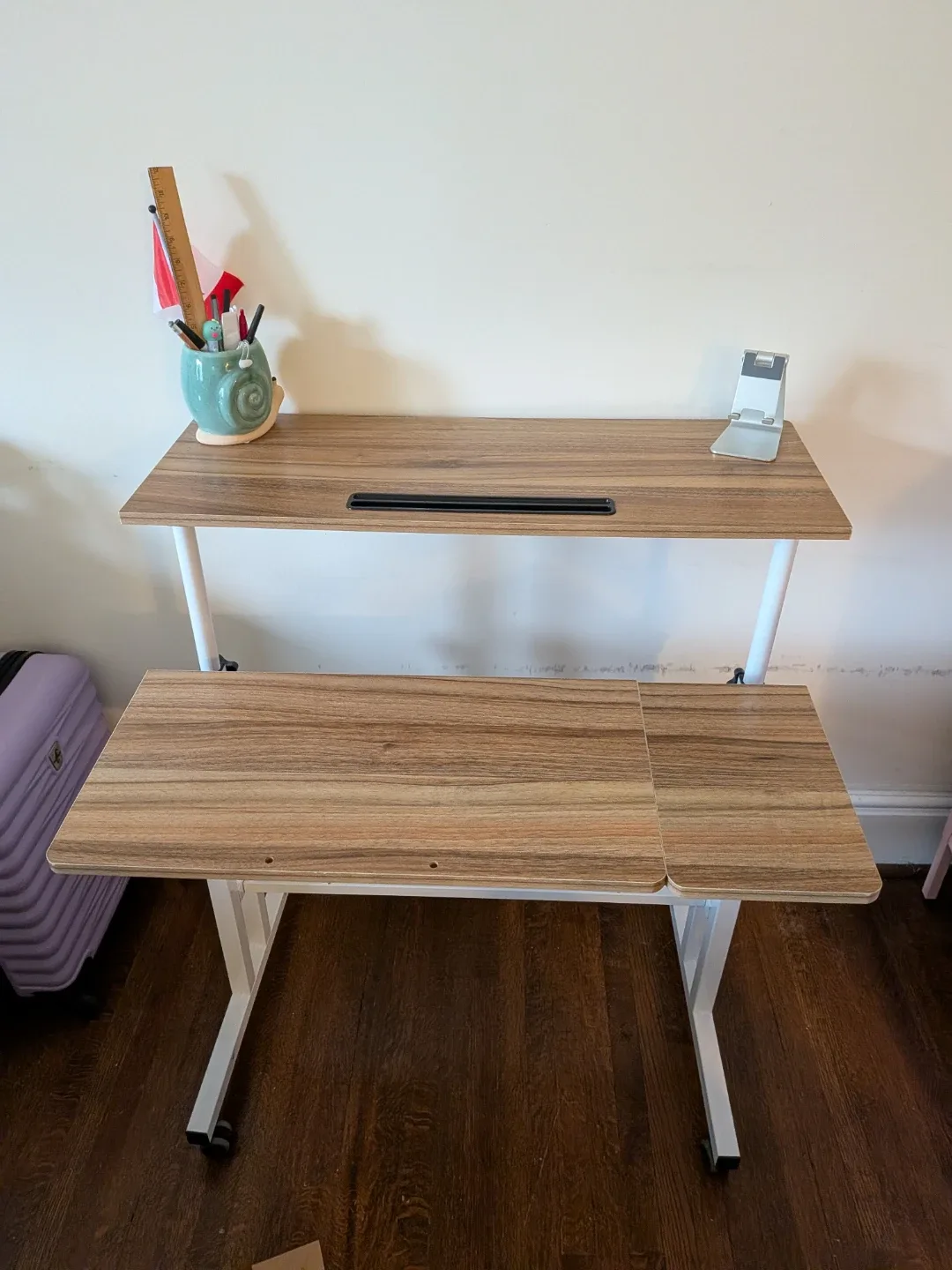 Wrought Studio Mobile Sit-Stand Desk - photo 5