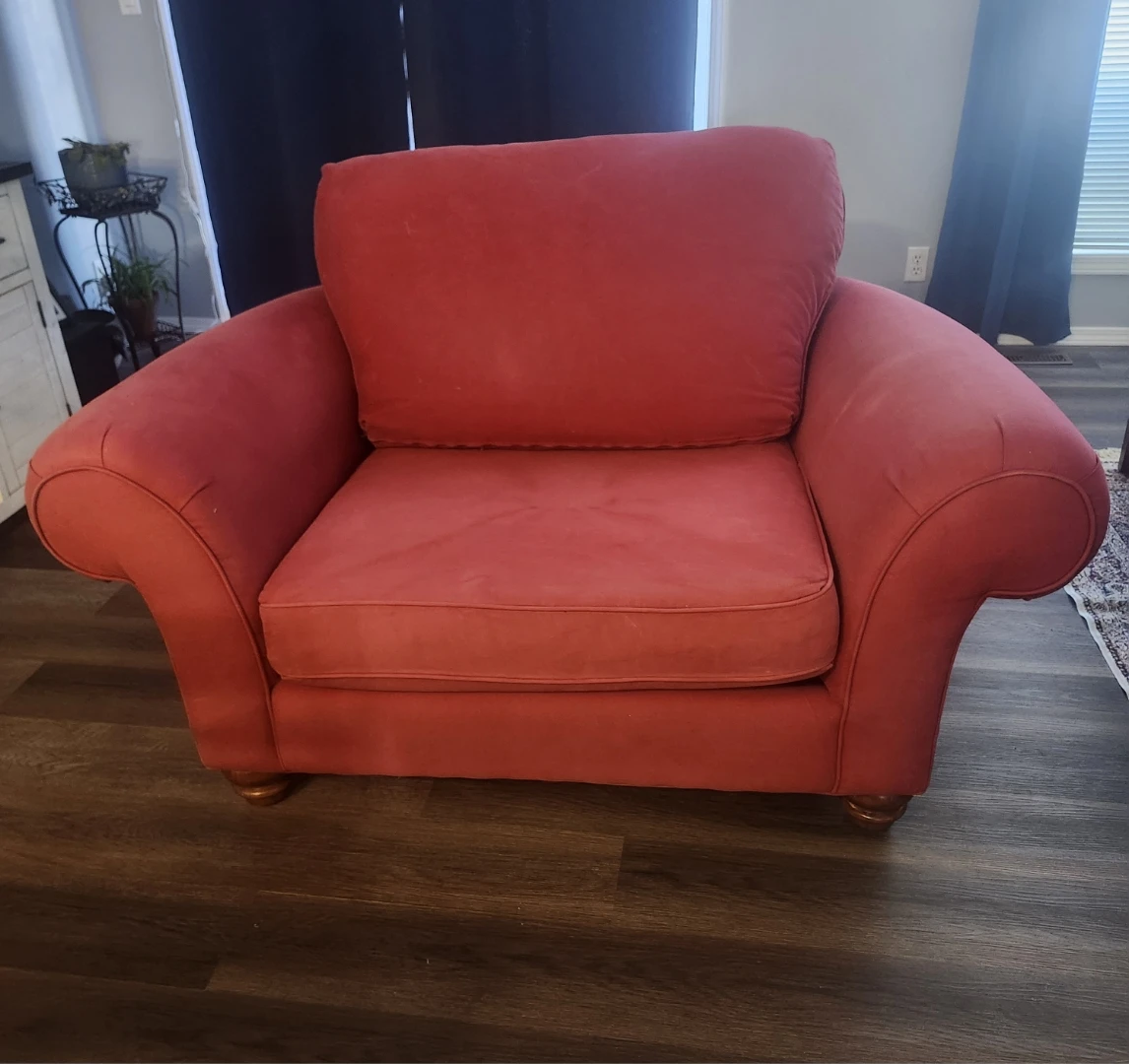 Red Accent Armchair