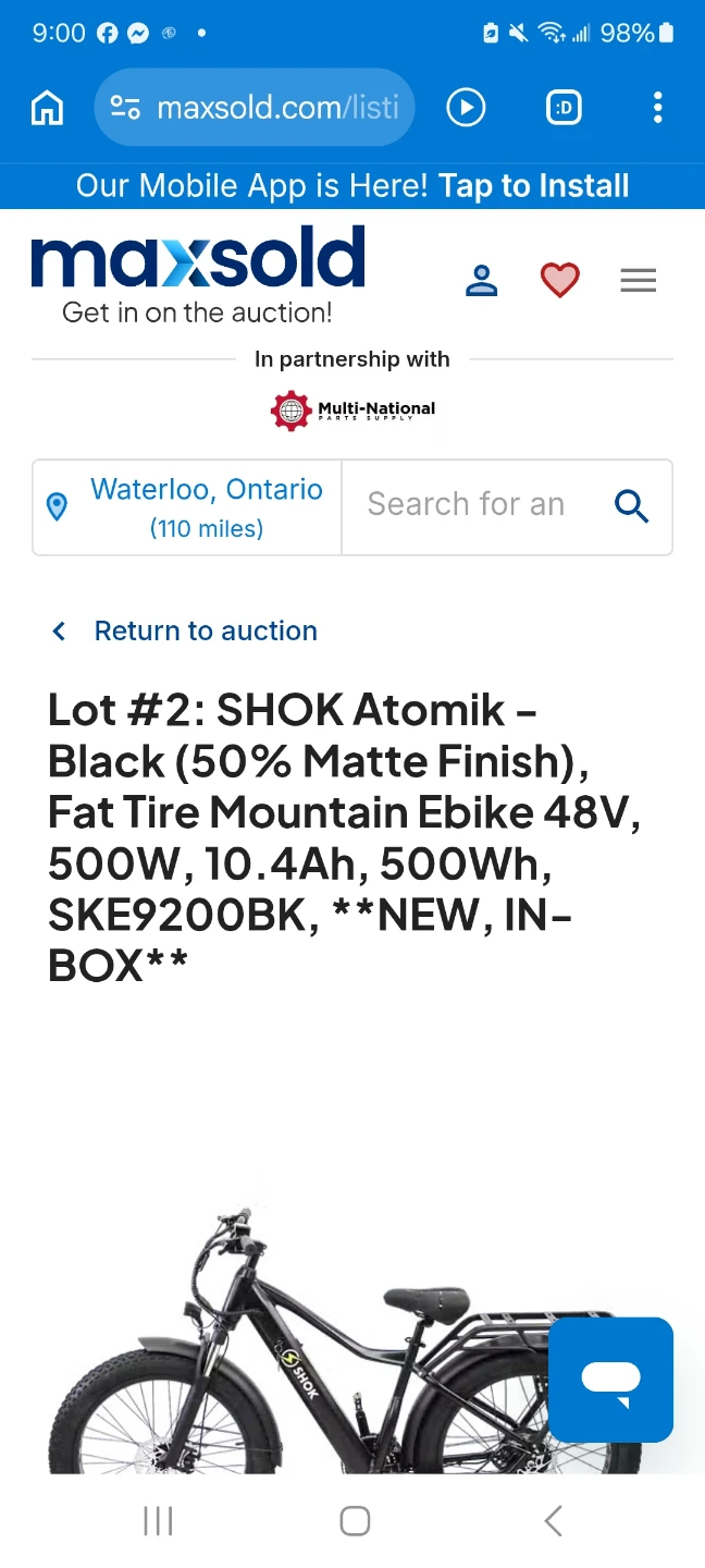 Shok Fat Tire Ebike - photo 2