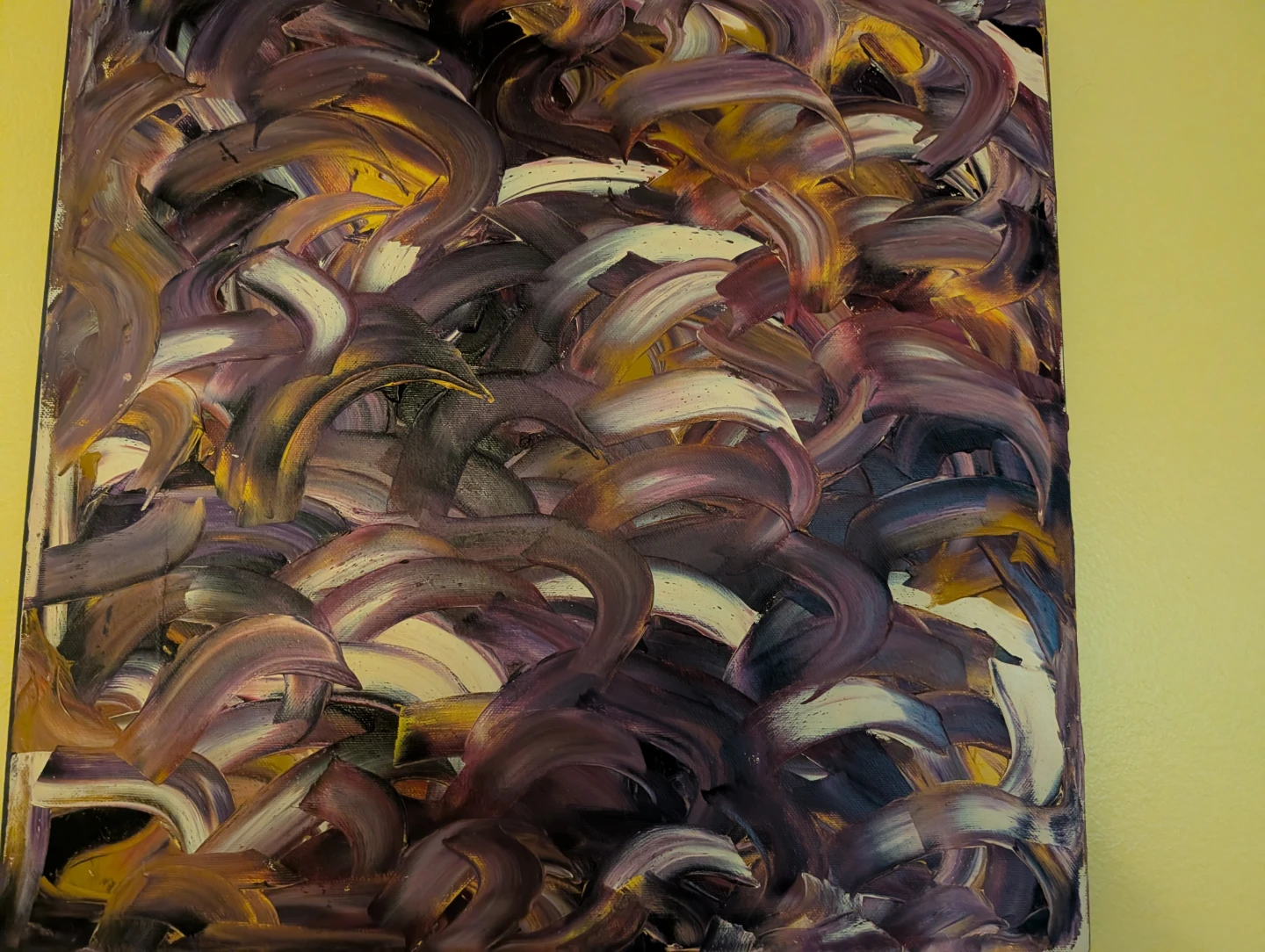 Set of 3 oil on canvas paintings - photo 3