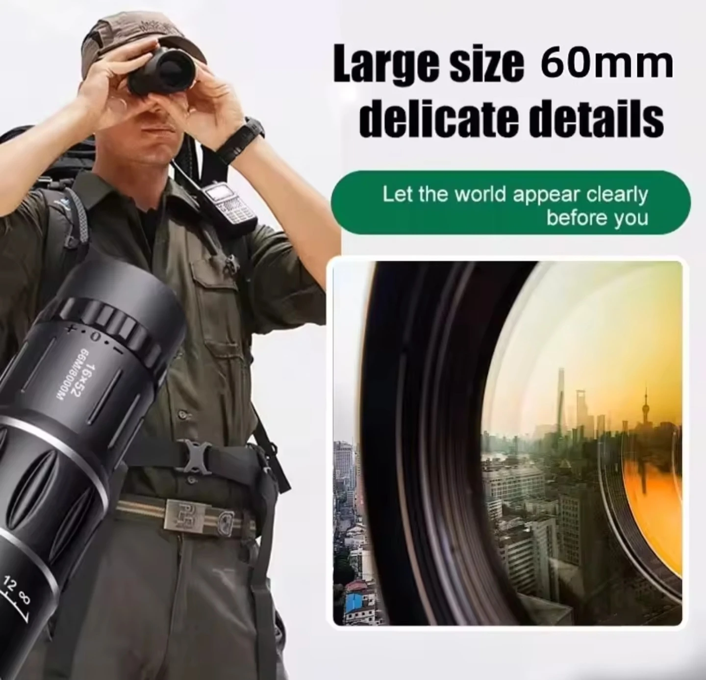 16x52 Monocular Telescope - photo 4