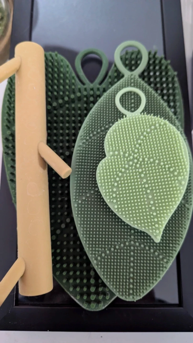 Silicone Leaf-Shaped Scrubbers