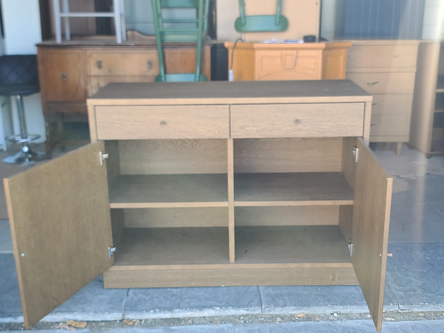 IKEA TONSTAD Oak Veneer Sideboard – 2 Drawers & 2 Doors - photo 4