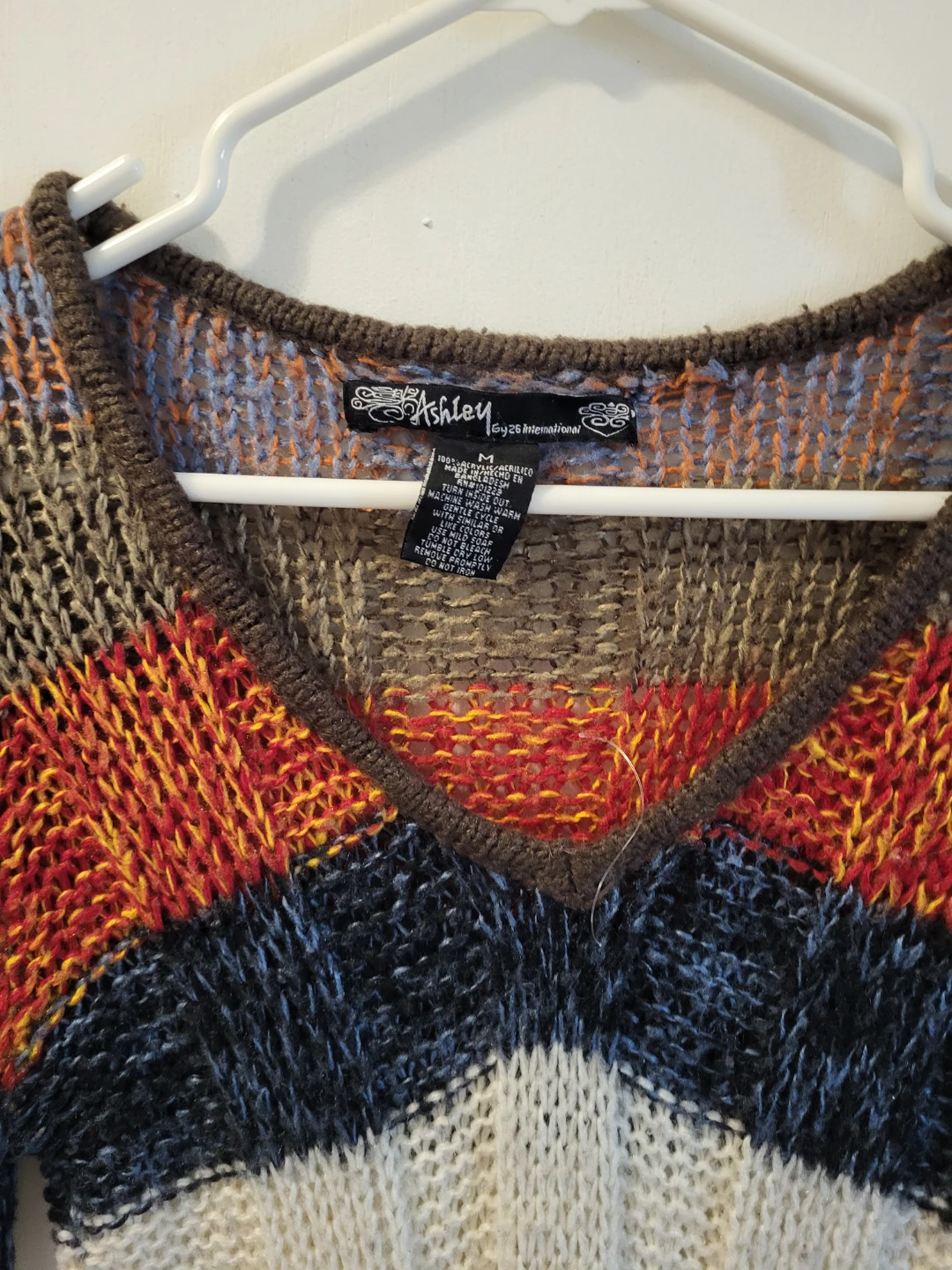 Ashley by 26 International Striped Knit Sweater