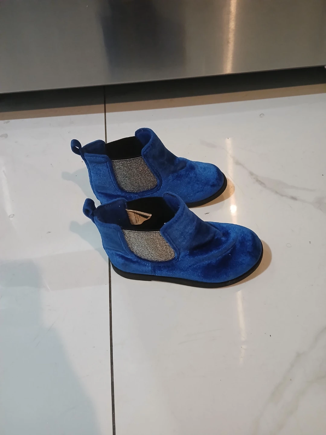Blue Velvet Chelsea Boots - photo 3