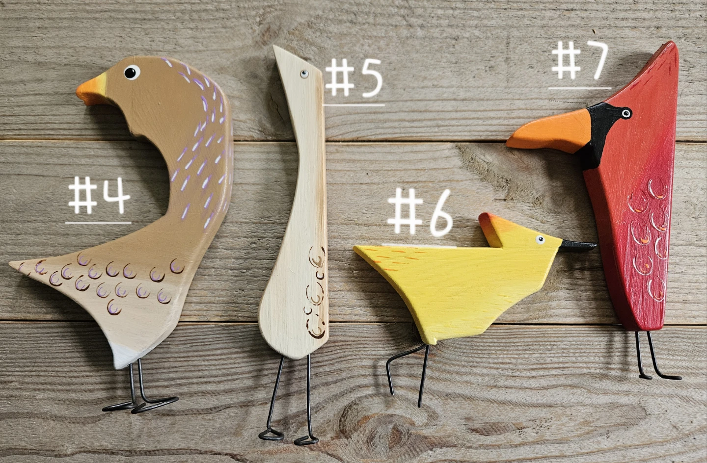Funky Wooden Birds - photo 2