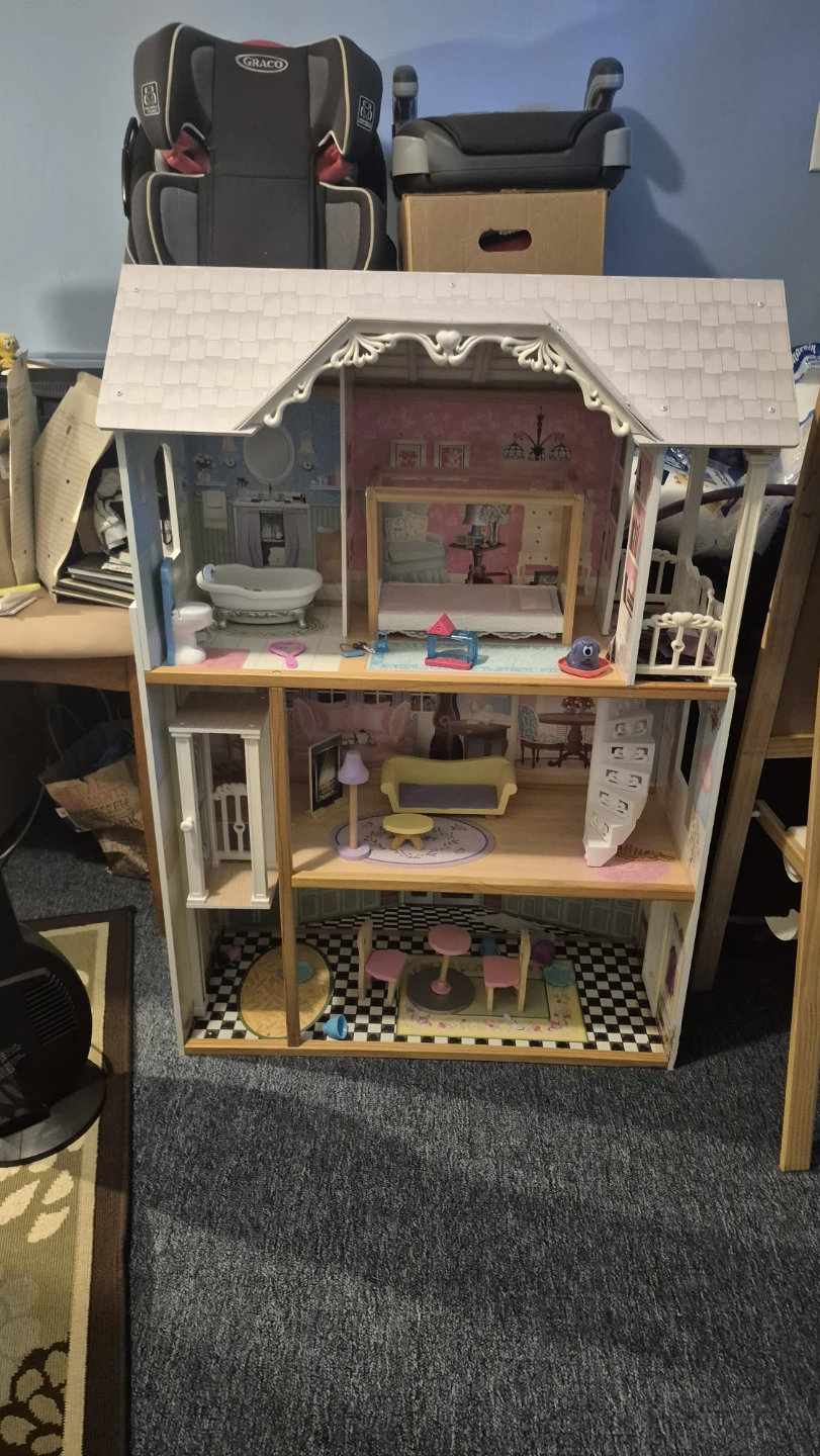 KidKraft Wooden Dollhouse with Furniture