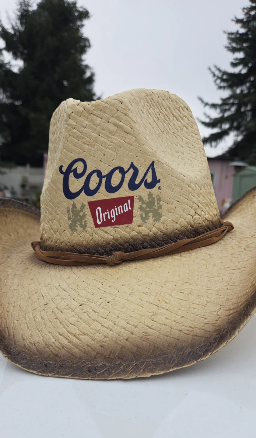 Coors Original Straw Cowboy Hat