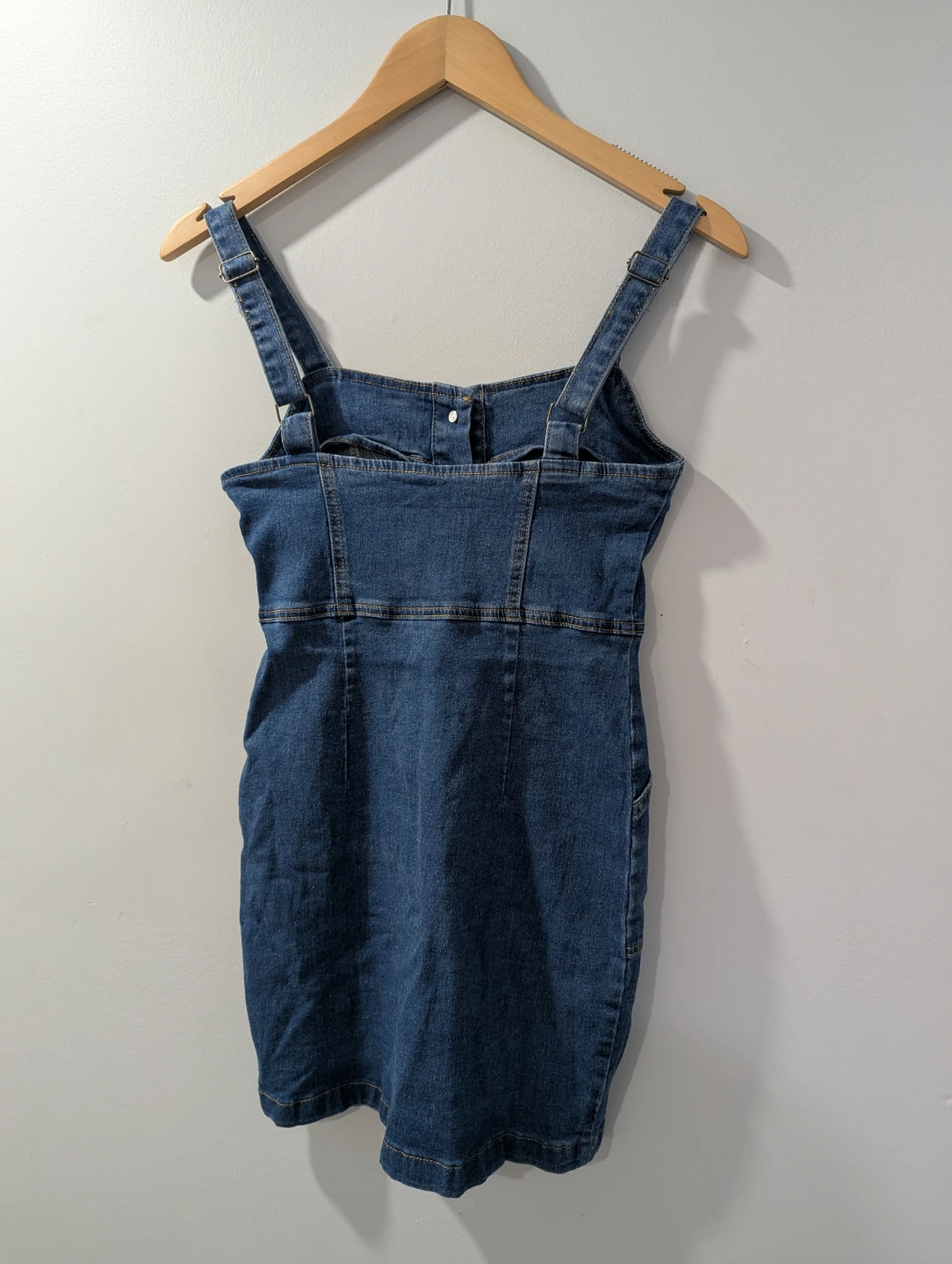 Denim Overall Dress - photo 2