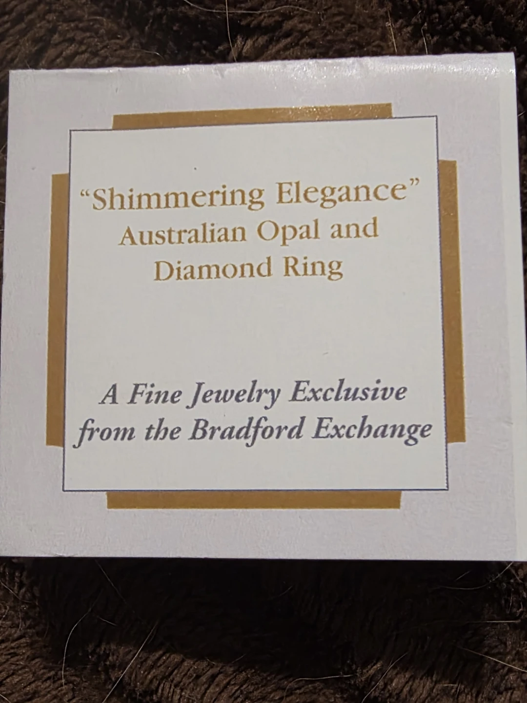 Bradford Exchange Shimmering Elegance Opal and Diamond Ring - photo 2