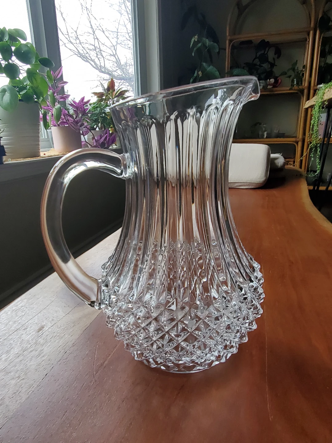 crystal pitcher