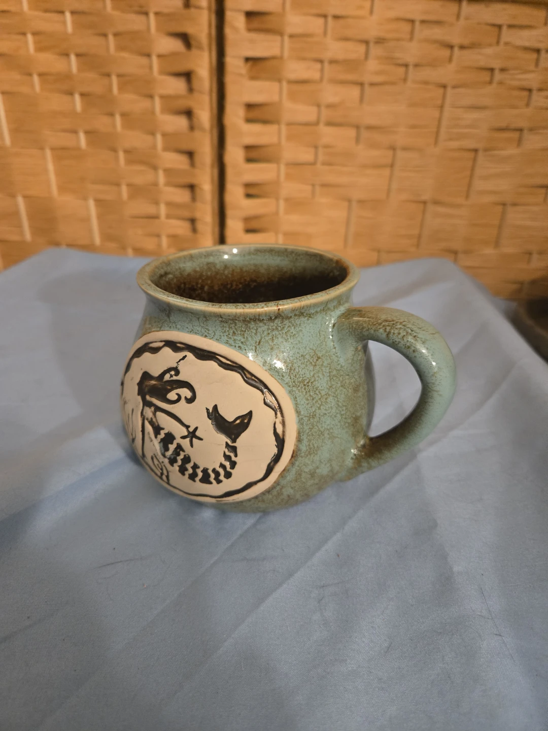 Vintage Handcrafted Studio Pottery Mermaid Mug - photo 4
