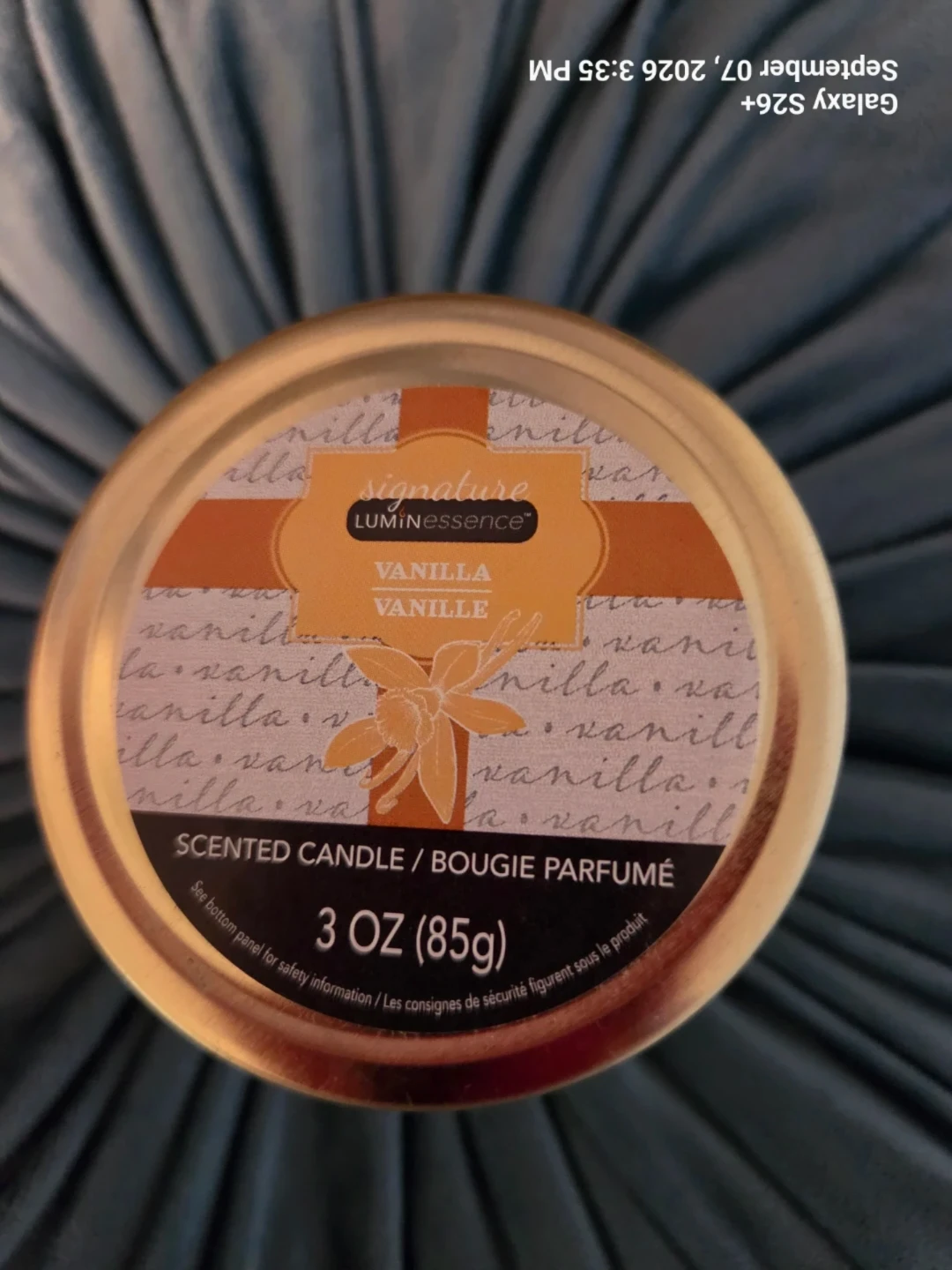 Luminessence Vanilla Scented Candle 3oz