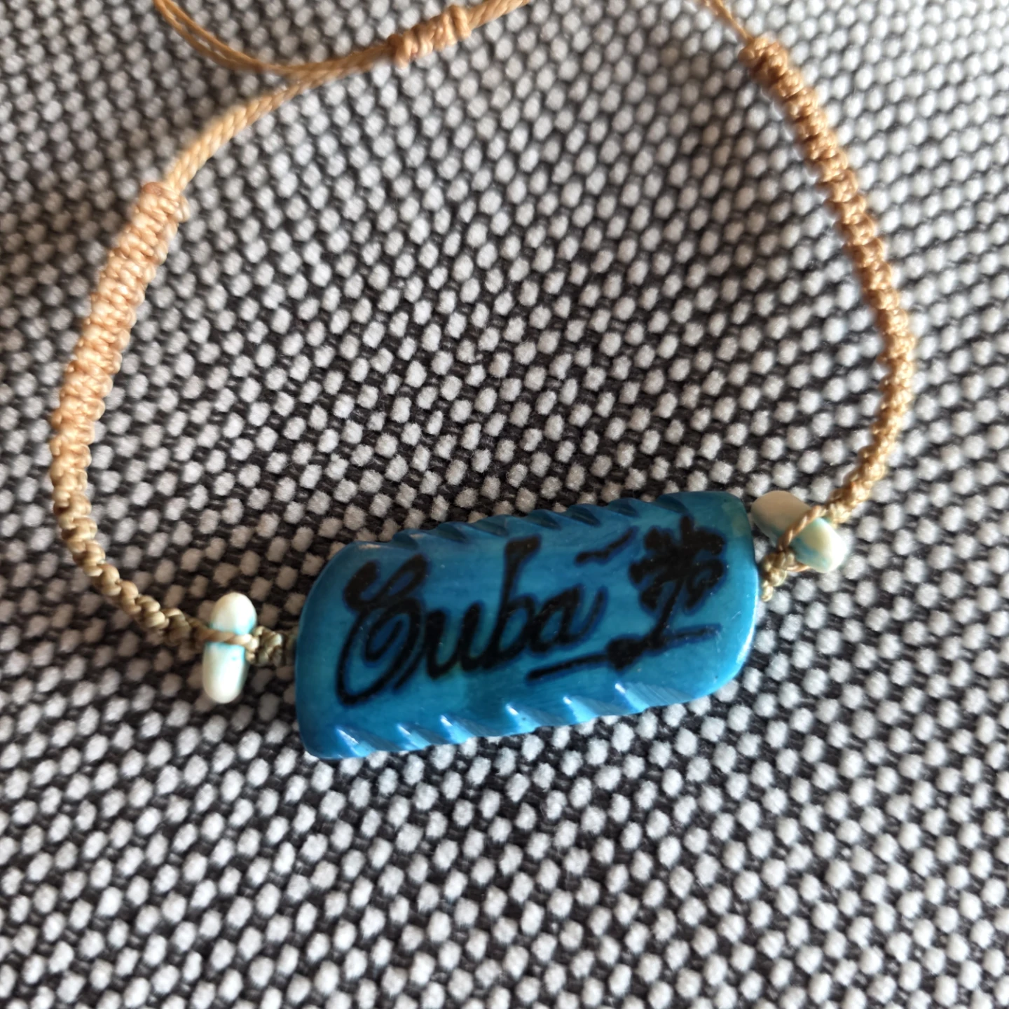 Blue "Cuba" Charm Bracelet with Palm Tree - photo 5