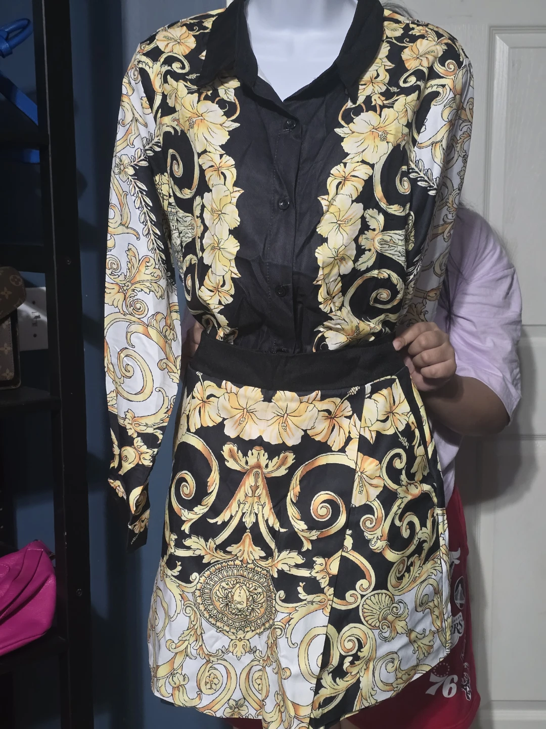 Baroque Print Two-Piece Set