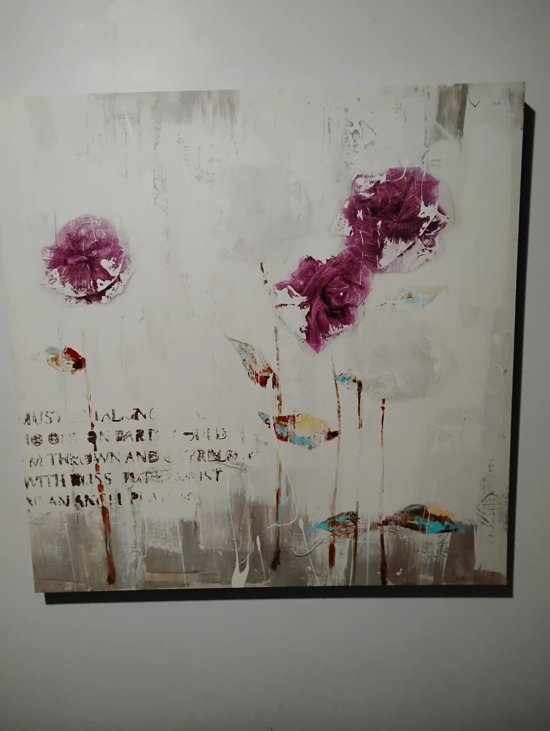 Abstract Floral Canvas Art
