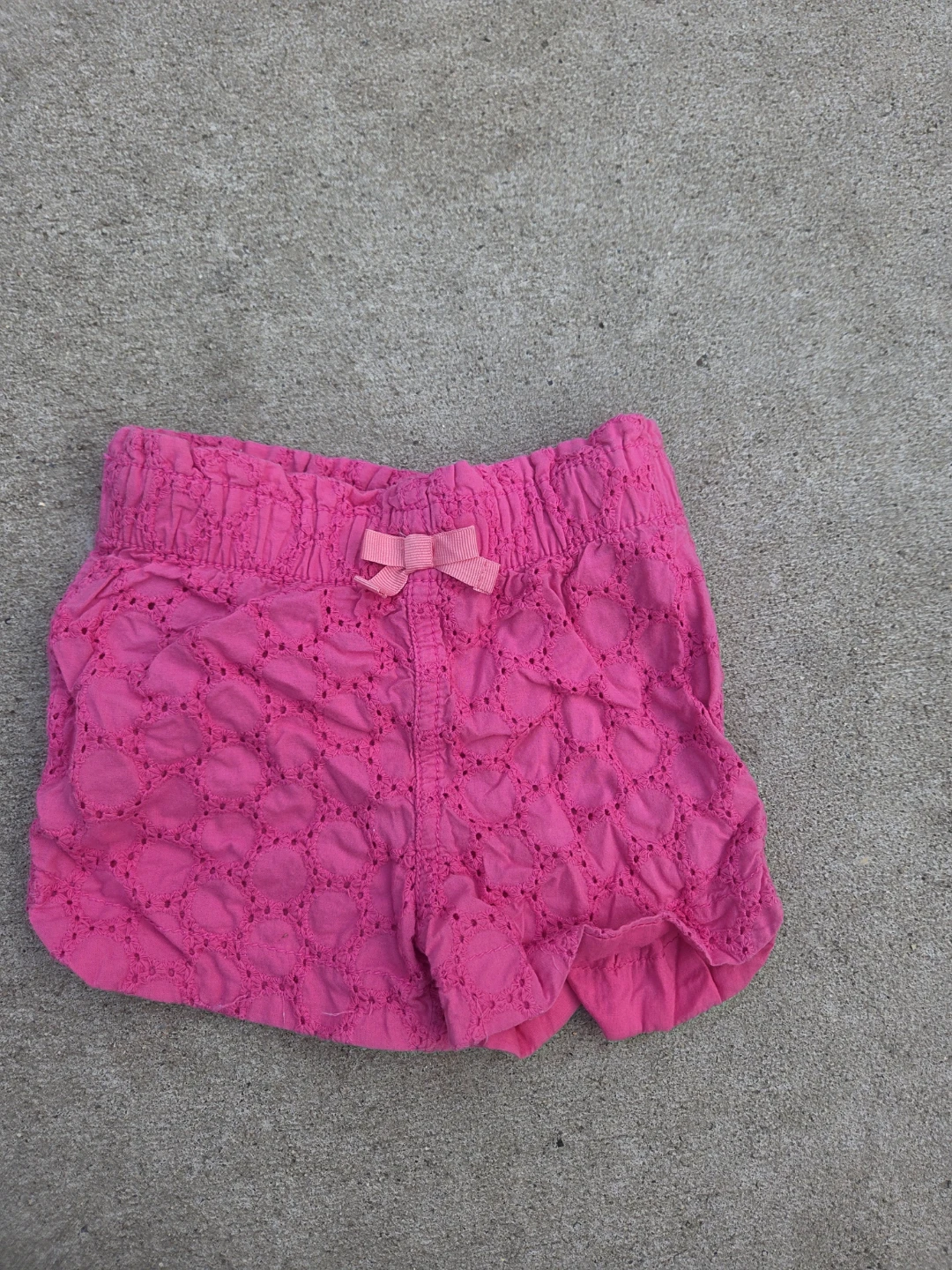 Cherokee Pink Eyelet Shorts 2T