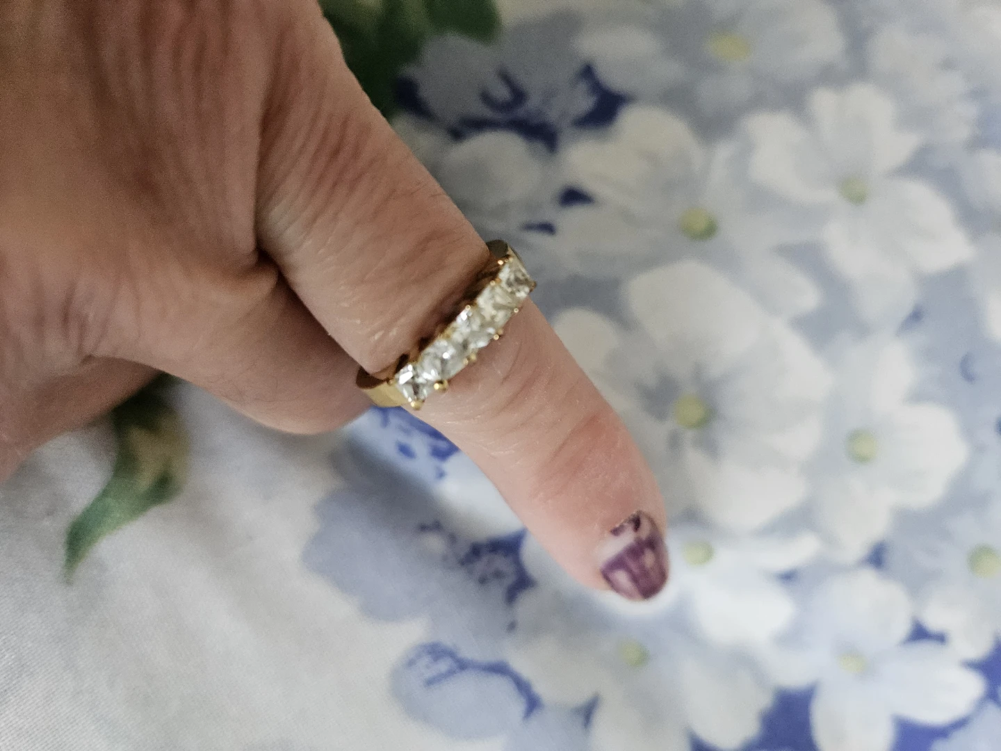 Gold-tone Five Stone Ring - photo 2