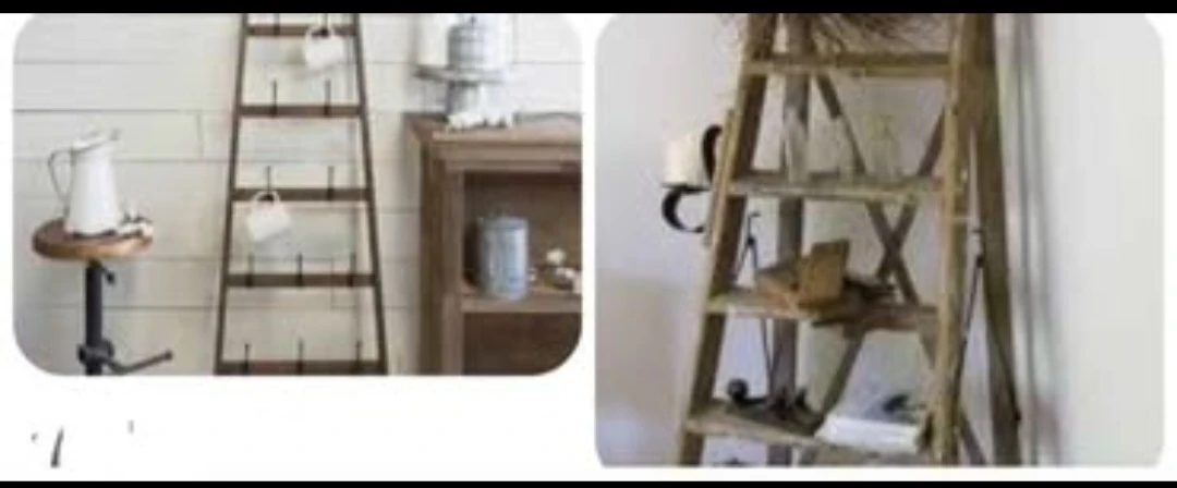 Vintage Wood Step Ladder/Shelf(5') ladder/decor it.see pics - photo 5