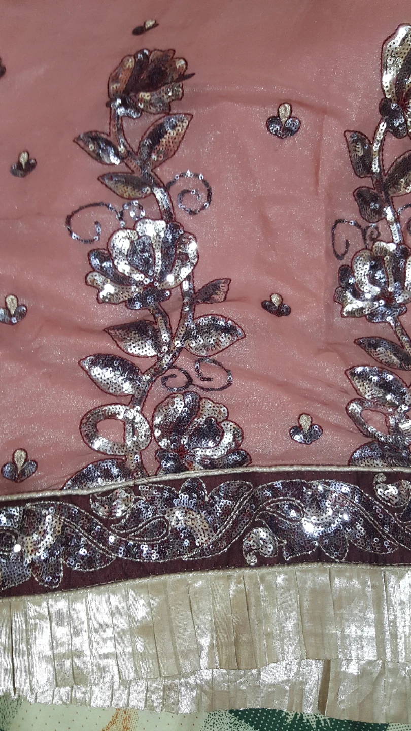 Embroidered Pink and Maroon Kurta Set - photo 5