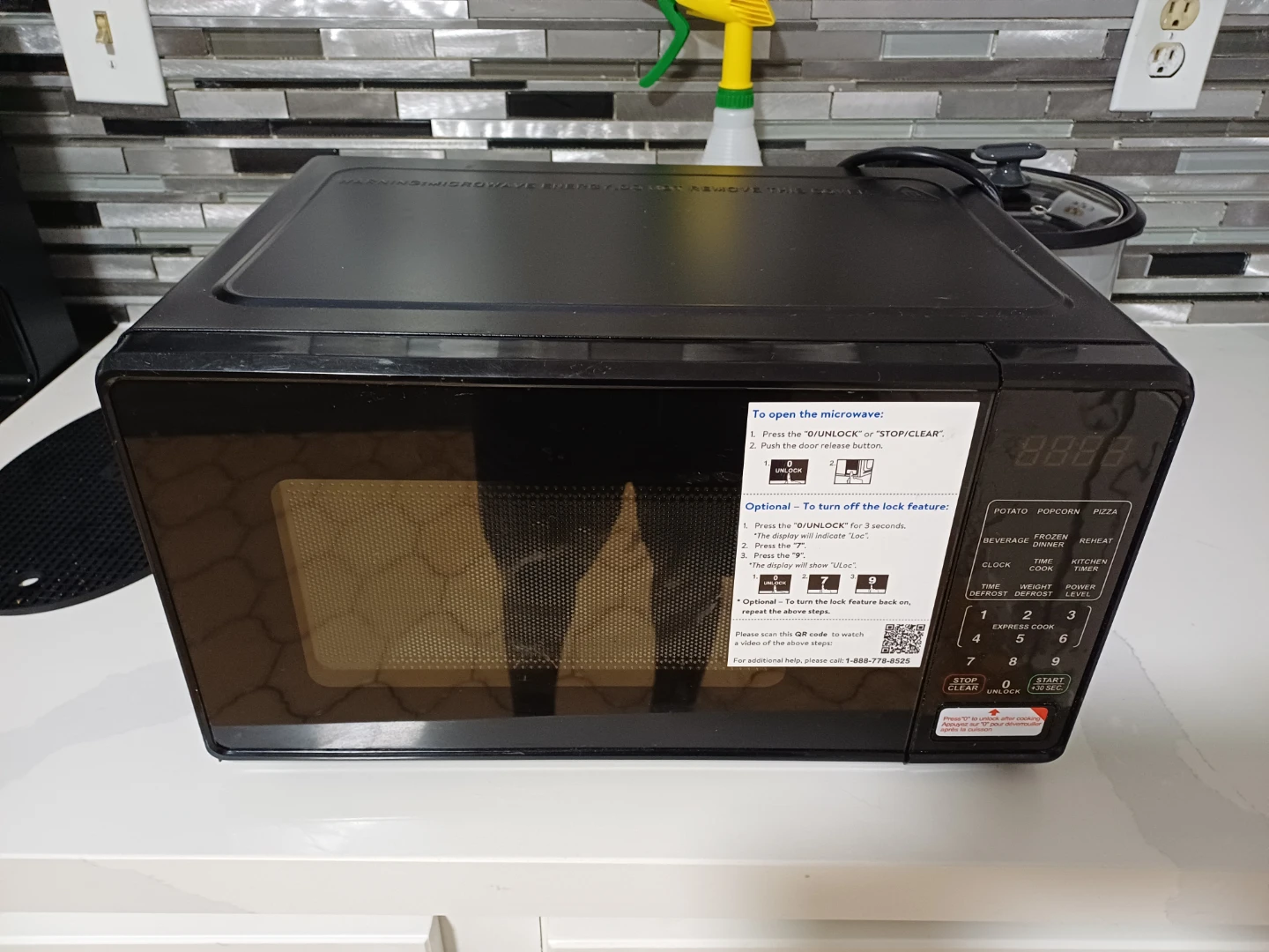 Black Microwave Oven