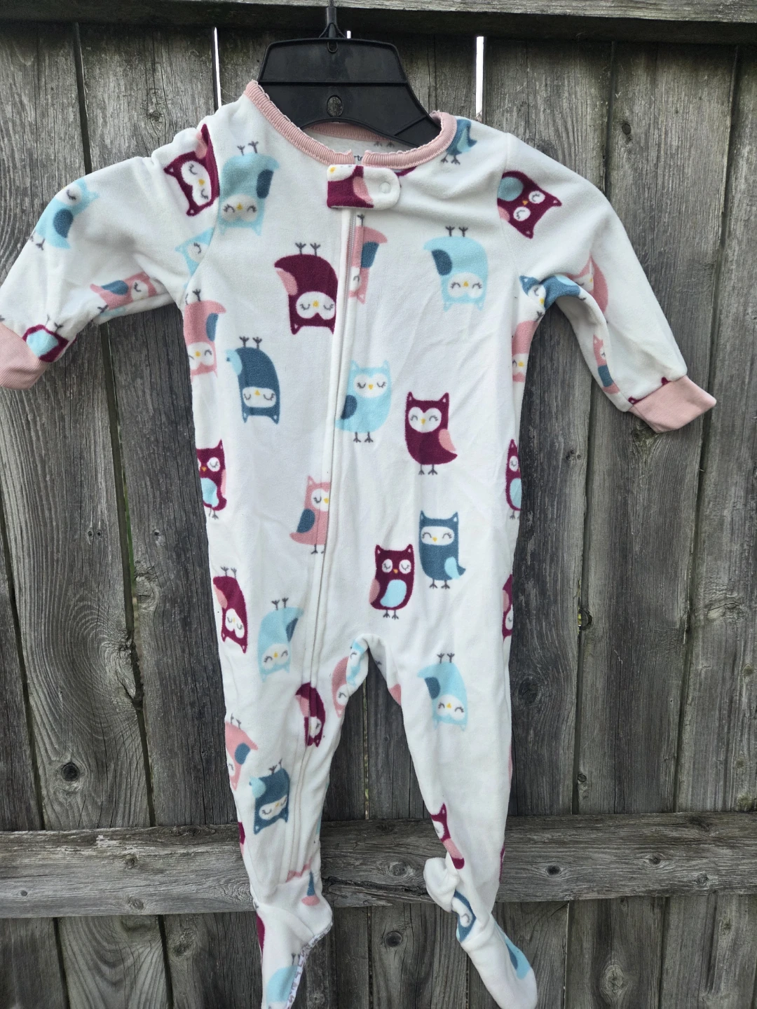 Carter's Baby Owl Fleece Footie Pajamas