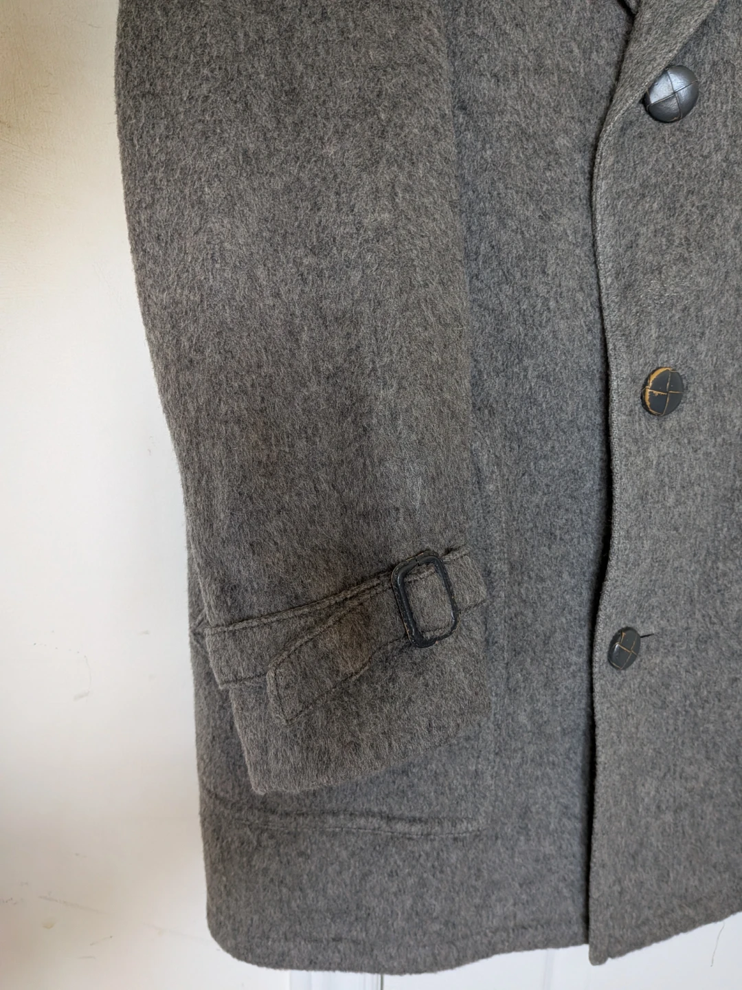 🏈Grey Wool Blend Winter Coat - photo 5