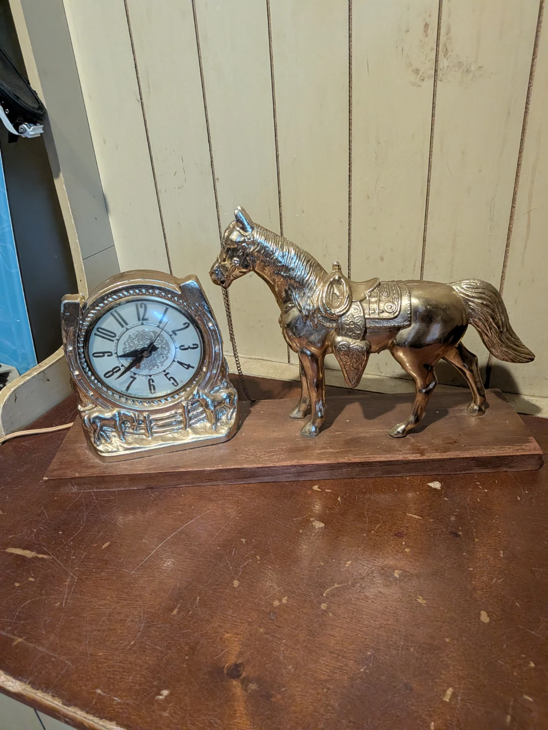 Vintage Western Horse Clock - photo 4
