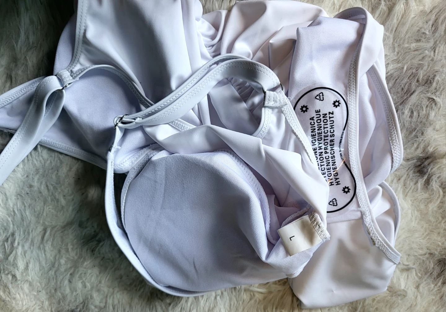 New Large Woman's White One-Piece Swimsuit - photo 5