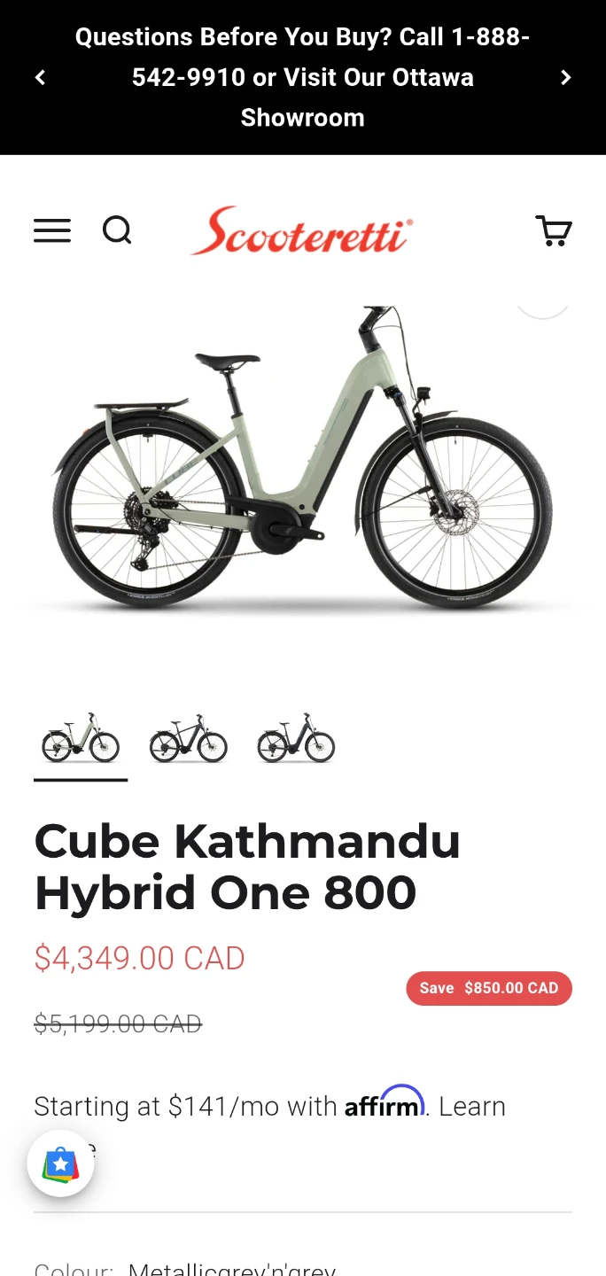Cube Kathmandu Hybrid One 800