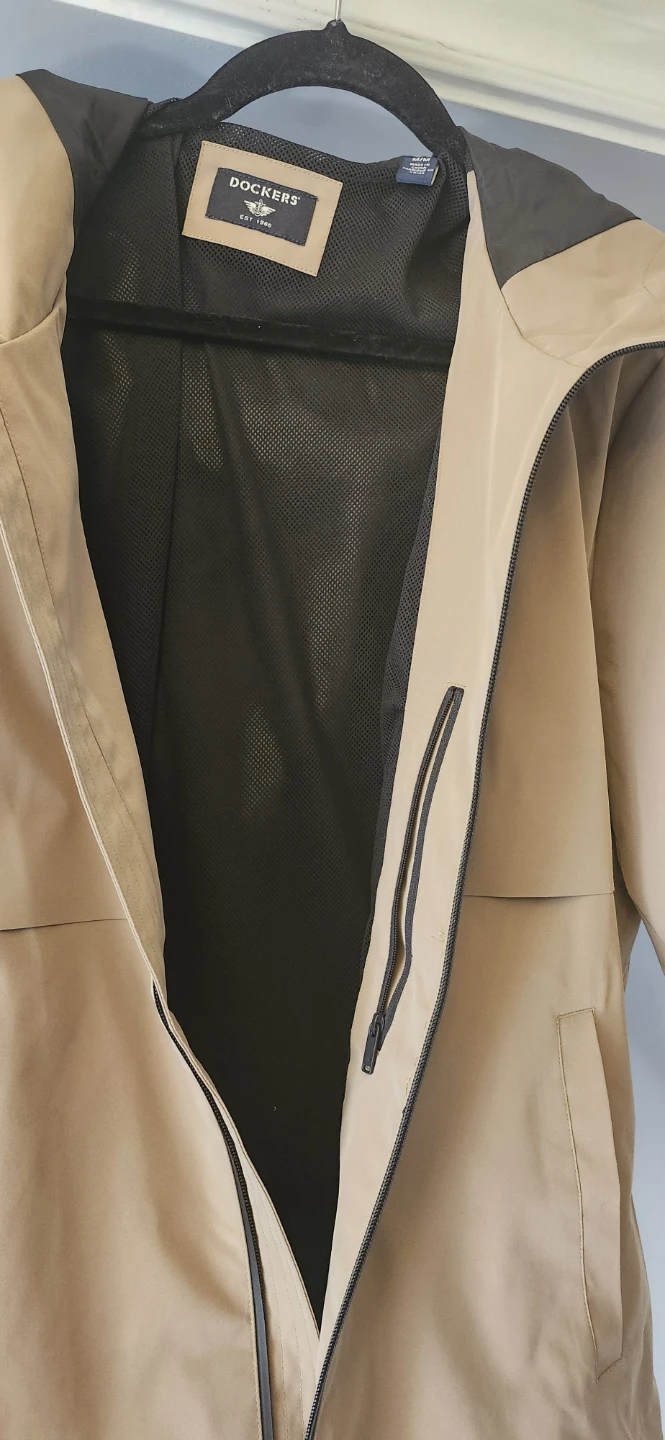 Dockers Men's Rain Jacket - Tan - photo 3